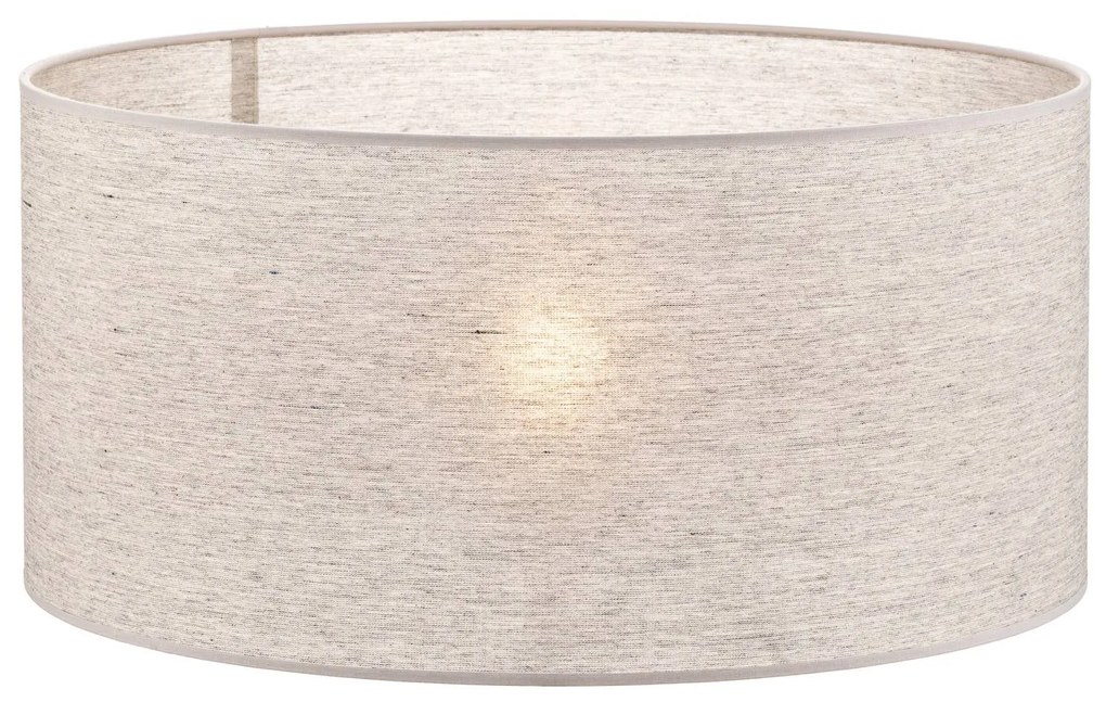 Paralume Roller, grigio, Ø 50 cm, altezza 24 cm Roller Duolla, Alluminio / Grigio / Zincato, Tessuto / Stoffa / Seta
