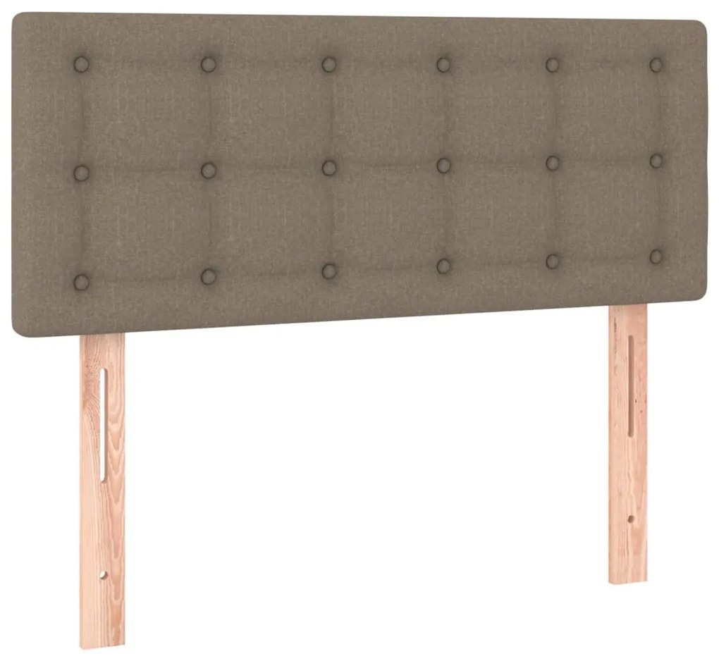 Testiera a led tortora 80x5x78/88 cm in tessuto