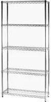 Archimede scaffale metallico scaffale 5 ripiani cm 36 x 91 x h. 200 cucina bagno garage cabina armadio