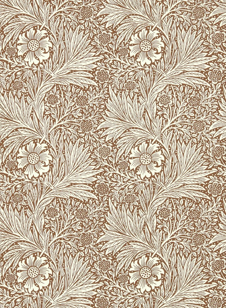 Morris & Co Tapete Marigold - Chocolate/ Cream