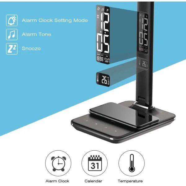 Brilagi-LED Lampada dimmerabile con ricarica wireless REGINA LED/8,5W/230V nera