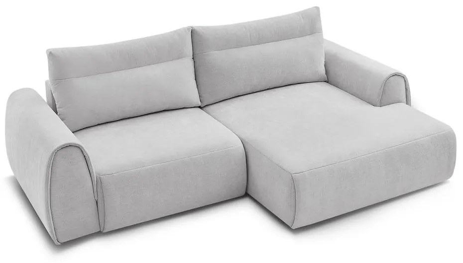 Divano angolare in grigio chiaro Aden – Bobochic Paris