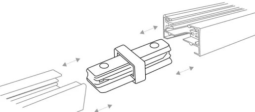 Zuma Line 3041 - Faretto per sistema a binario REFLEKTOR 6xGU10/10W/230V