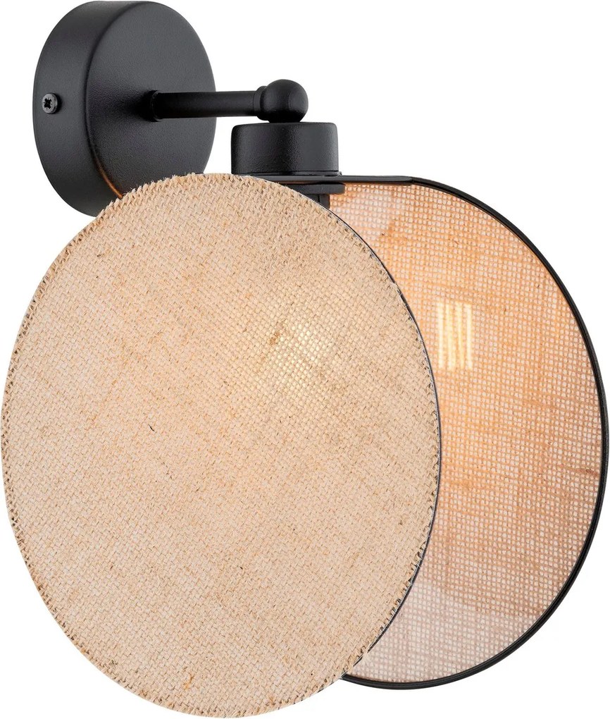 Applique da Parete in Acciaio e Tessuto MOTIF K1 E14