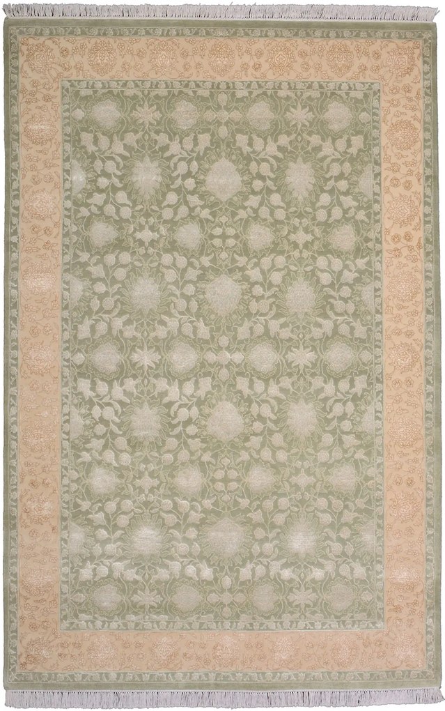 Tabriz Tappeto 170x260 Beige (Indian) Annodato A Mano