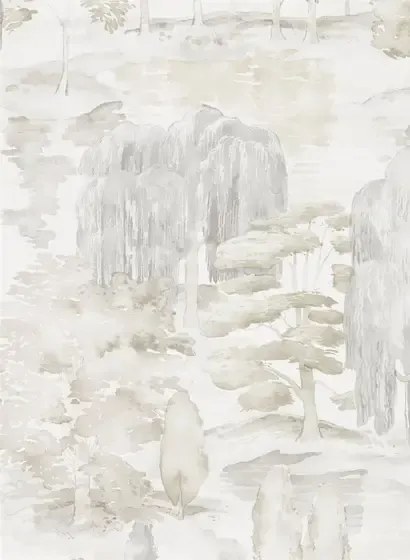 Sanderson Carta da parati Waterperry - Ivory/ Stone