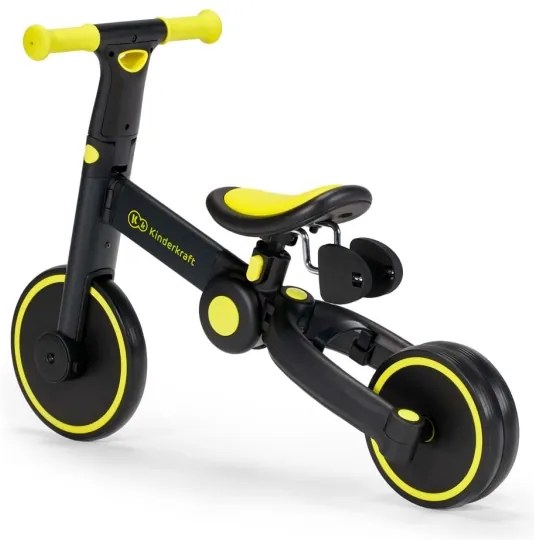 KINDERKRAFT 3v1 4TRIKE - Draisienne enfant jaune/noir