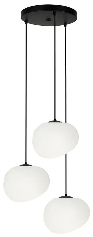 Lampadario a sospensione con filo STONES 3xE27/40W/230V