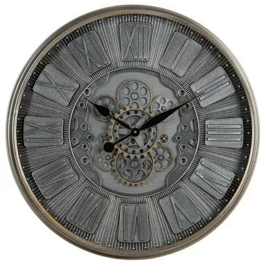 Orologio da Parete Grigio Cristallo Ferro 69,5 x 9 x 69,5 cm (3 Unità)