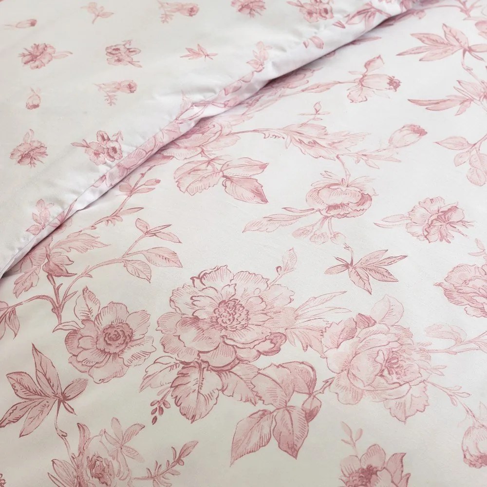 Set copripiumino e federa rosa per letto singolo 135x200 cm Mirabelle – Catherine Lansfield
