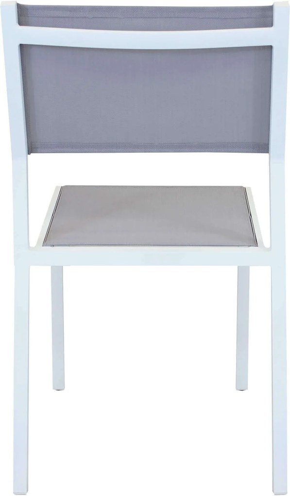 DEXTER - set tavolo in alluminio cm 200/300 x 100 x 74 h con 8 sedie Aulus