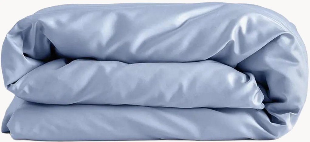 Copripiumino in raso di cotone Sky Blue