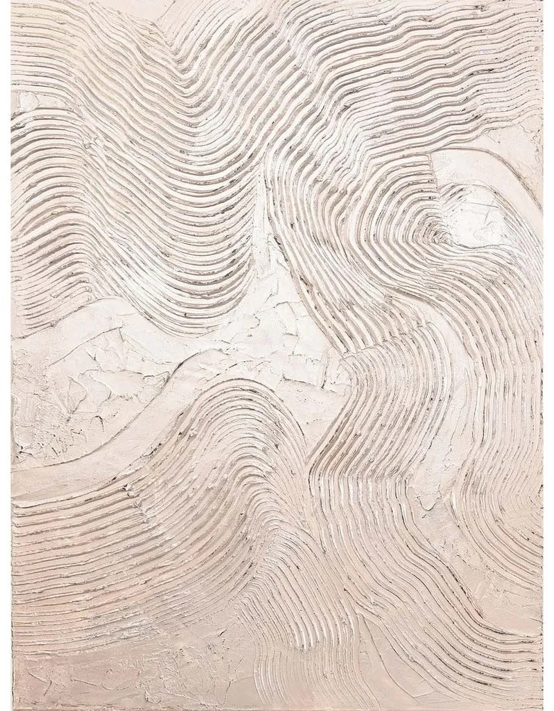 Quadro dipinto a mano 88x118 cm Metallic Rose - Malerifabrikken