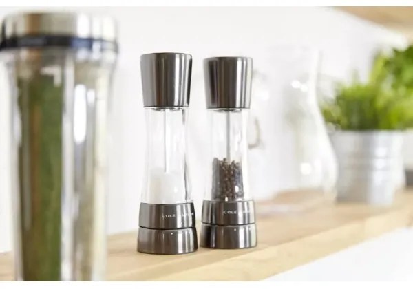 Cole&Mason - Set di macinini per sale e pepe DERWENT 2 pezzi 19 cm antracite