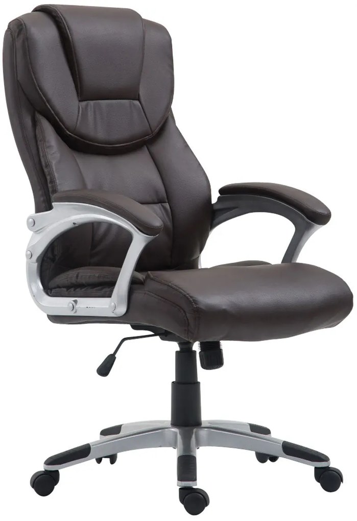 Sedia Ufficio Ergonomica Texas V2 İn Ecopelle - Massimo Comfort & Stile / Braun