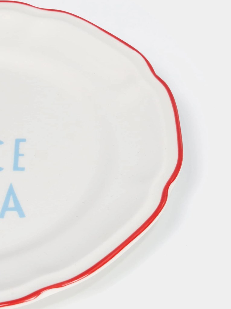 Sinsay - Piatto con scritta La Dolce Vita - verde pallido