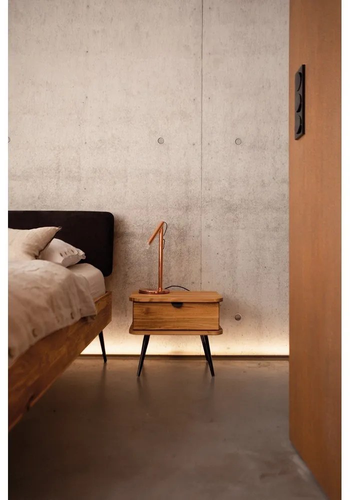 Comodino in legno di quercia in colore naturale Kula - The Beds