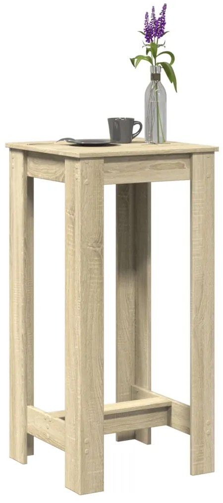 Tavolo Da Bar Rovere Sonoma 51x50x103,5 Cm İn Legno Multistrato /