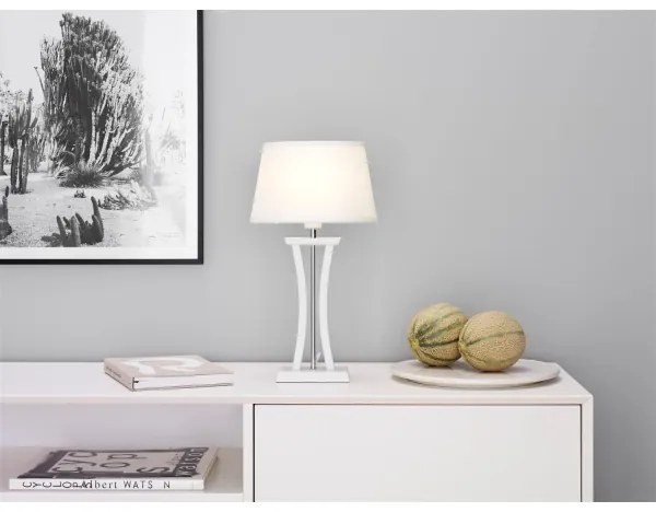 Cottex B2418V - Lampada da tavolo NEW CHELSEA 1xE14/40W/230V bianca