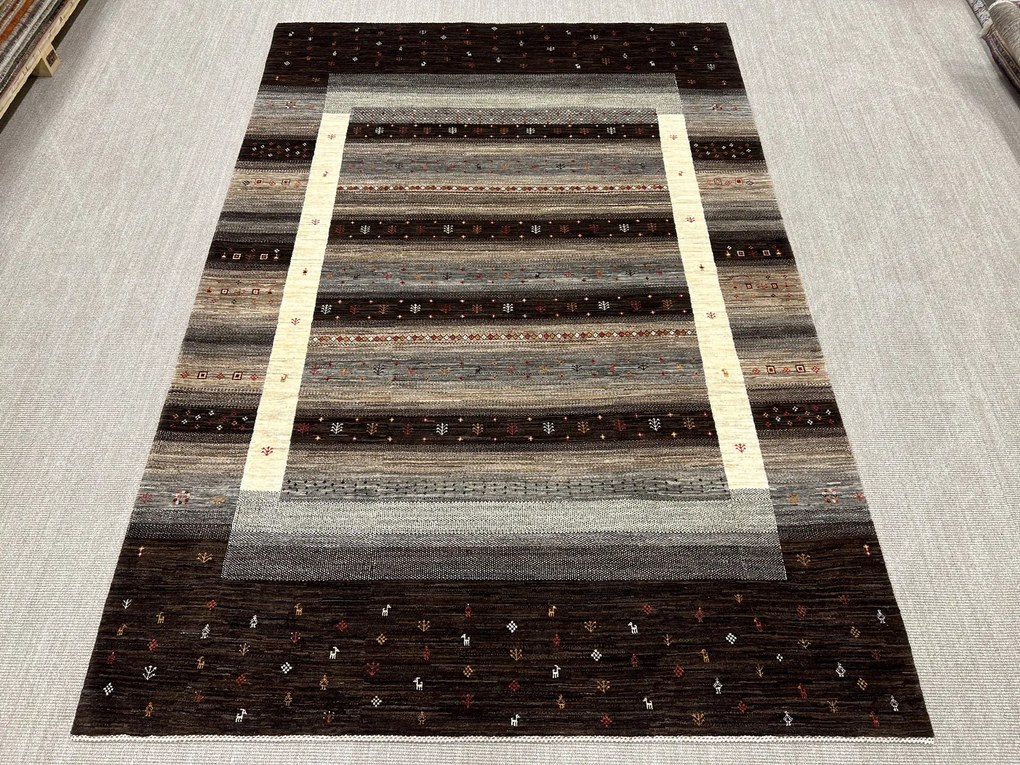 Loribaft Tappeto persiano 210 x 310 Grigio (Iran) Annodato A Mano