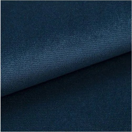 Chaise longue blu con rivestimento in velluto Lord – Ropez