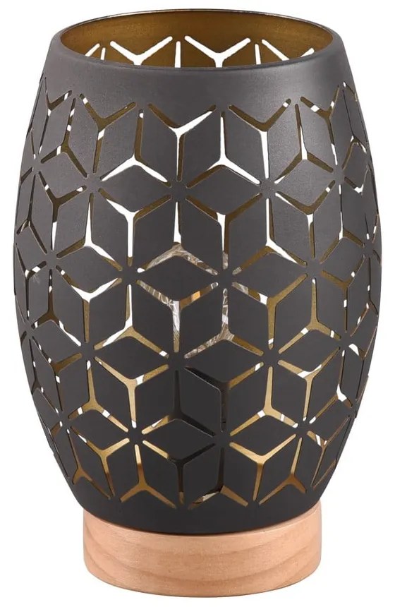 Lampada da tavolo nera (altezza 21 cm) Bidar - Trio