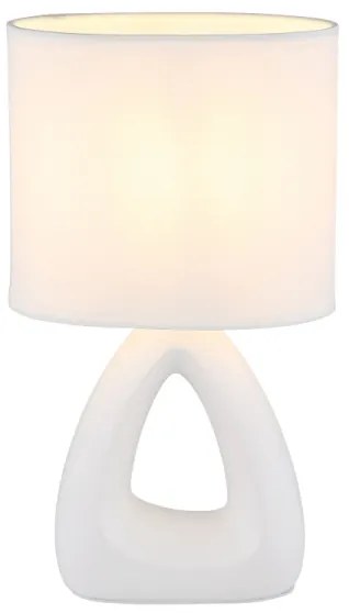 Globo 21731W - Lampada da tavolo  TRIANGLE 1xE14/40W/230V bianco