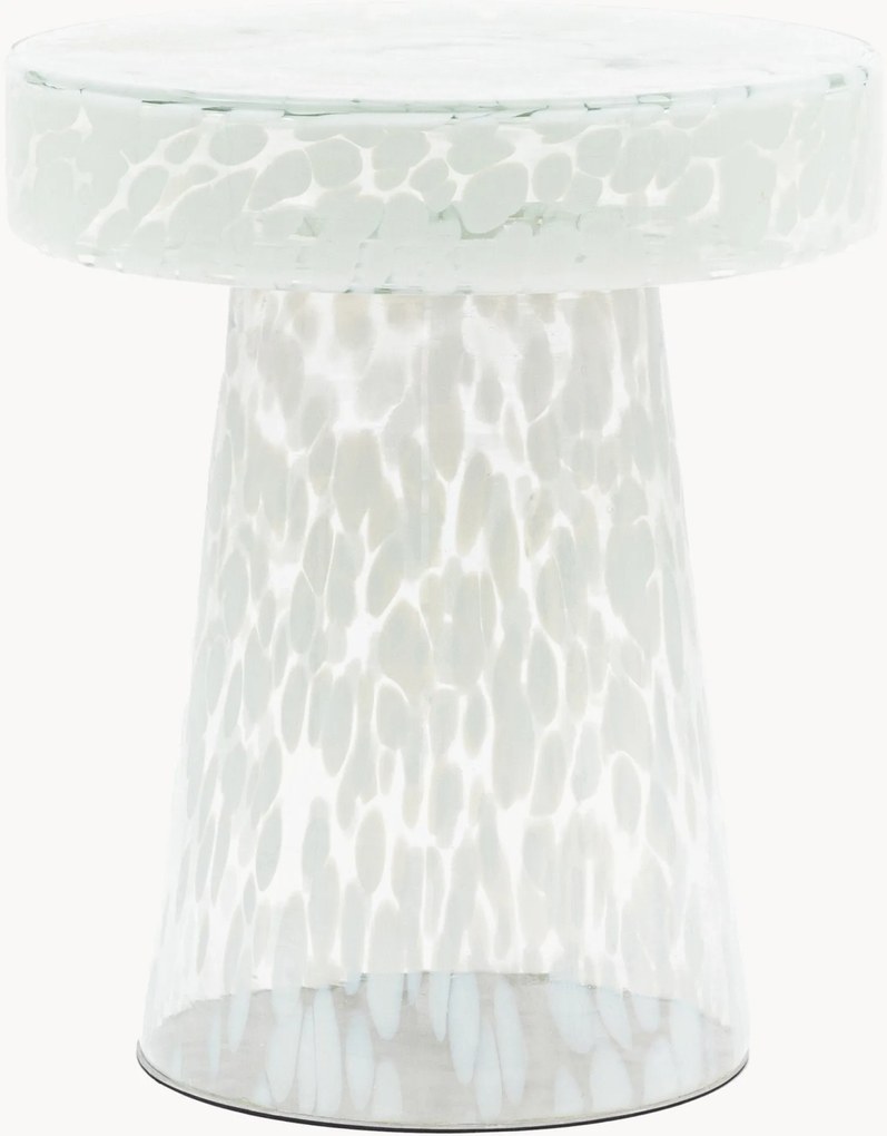 Tavolino rotondo in vetro soffiato Murano