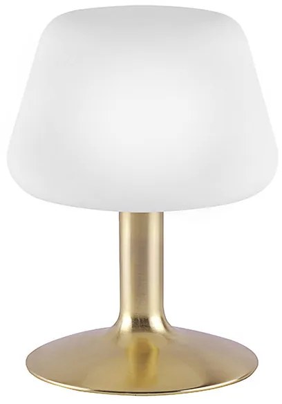 Lampada da tavolo in ottone con dimmer touch a 3 livelli incl. LED - Tilly