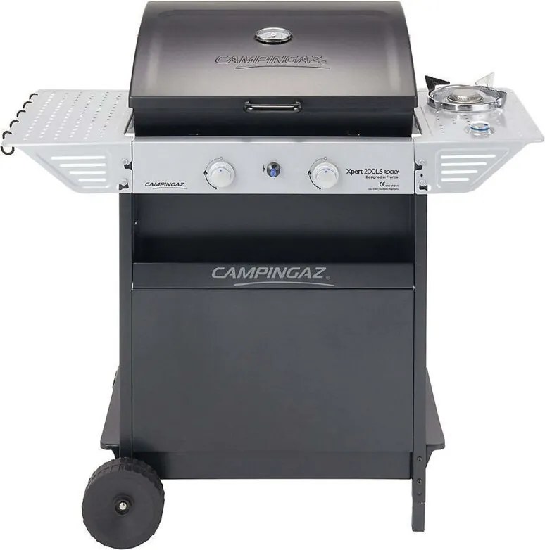 Campingaz - barbecue a gas pietra lavica XPERT200LS rocky con fornello laterale