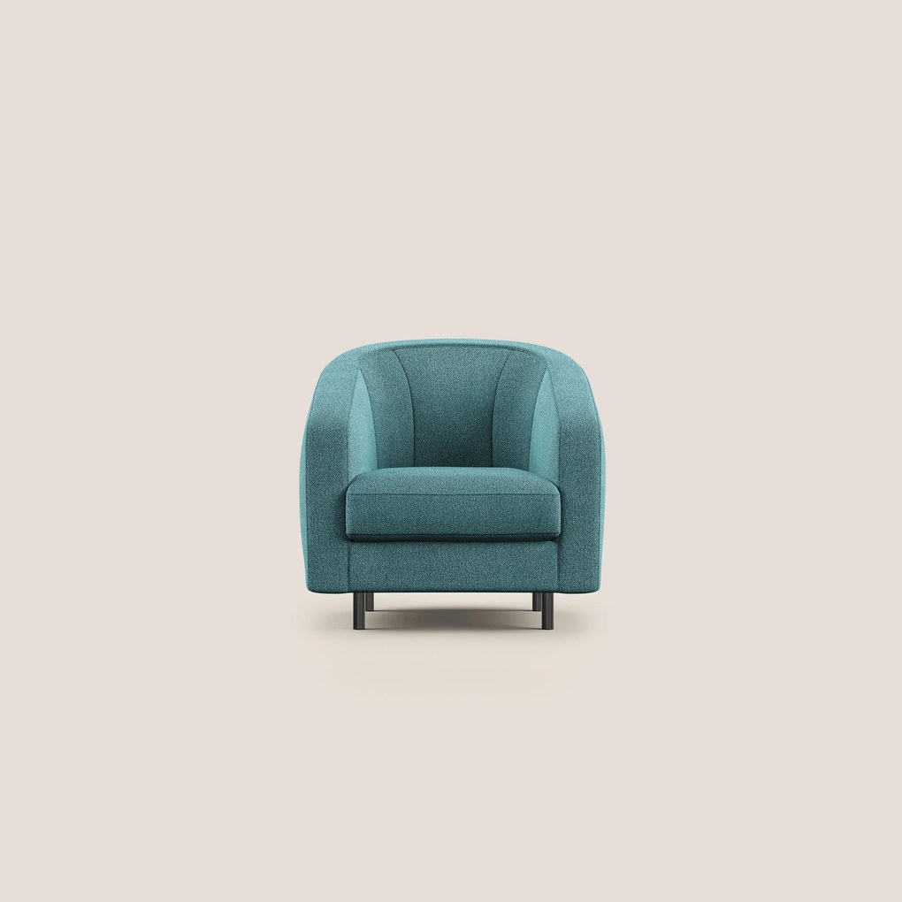 Pandora Poltroncina in morbido tessuto bouclé impermeabile T07 azzurro