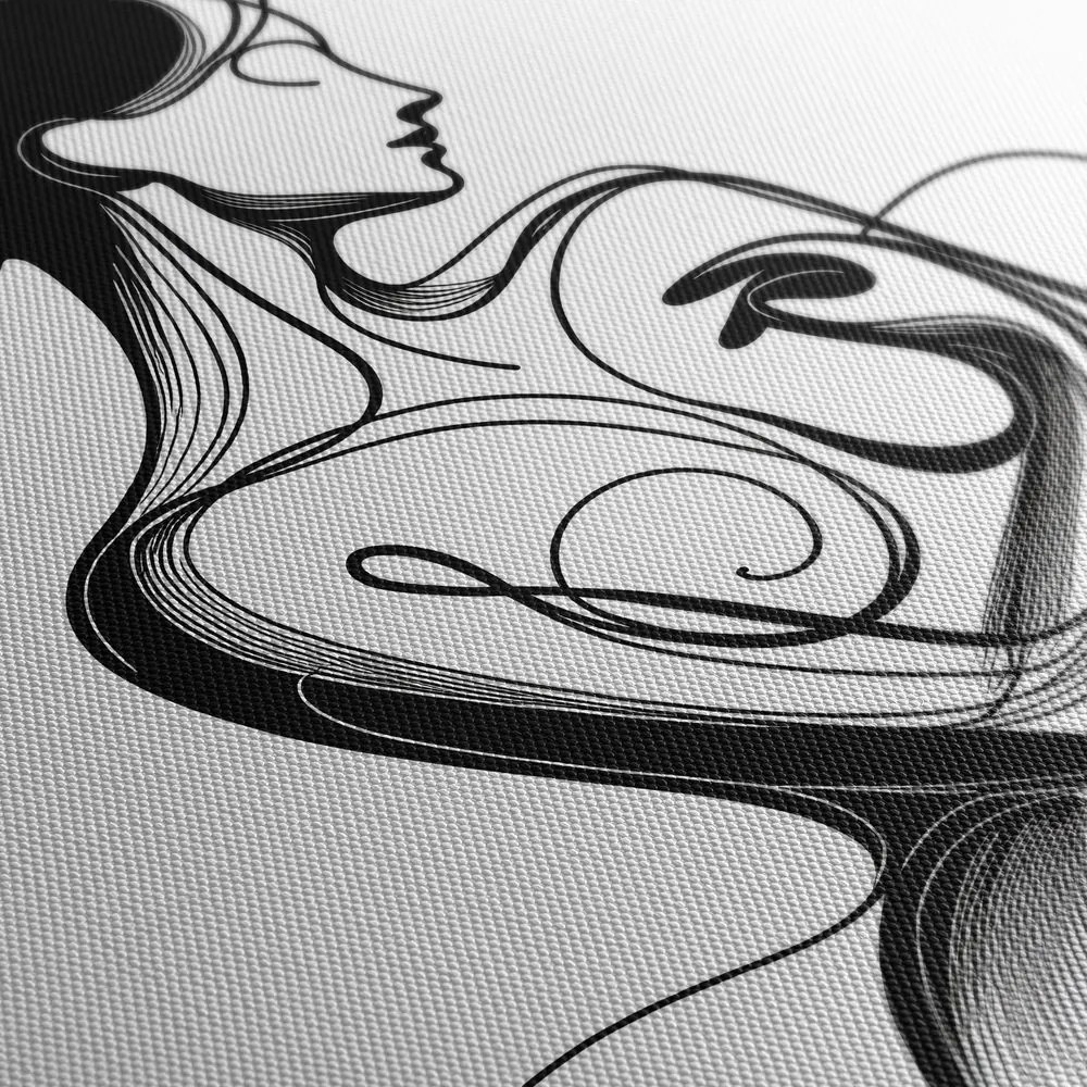 Quadro su tela – Linee di eleganza femminile