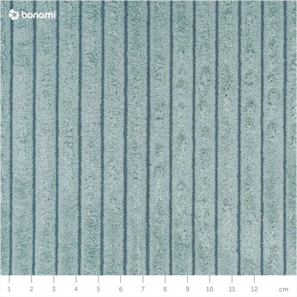 Divano letto in velluto a coste azzurro 245 cm Nihad - Bobochic Paris