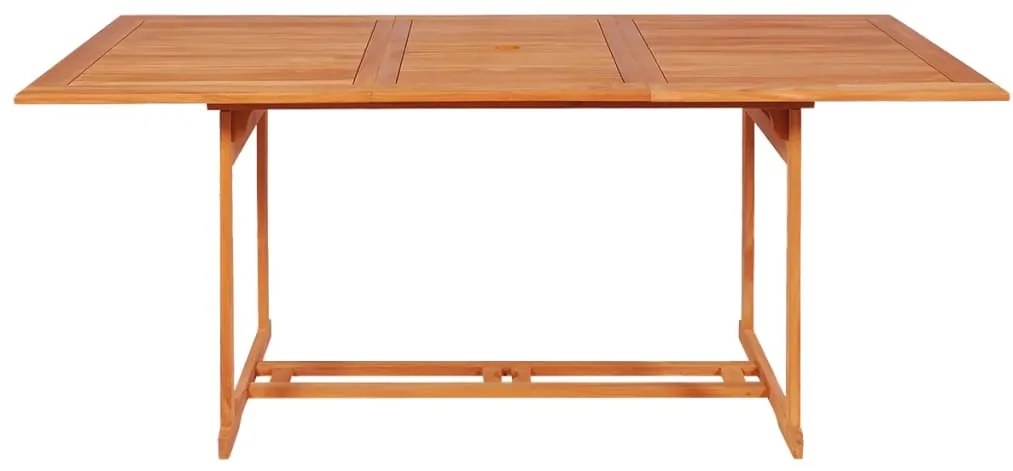 Set da pranzo da giardino 7 pz in legno massello di teak