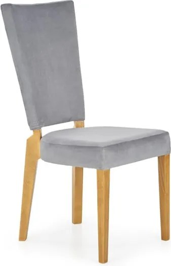 Sedia Rois in tessuto grigio - H 94 cm