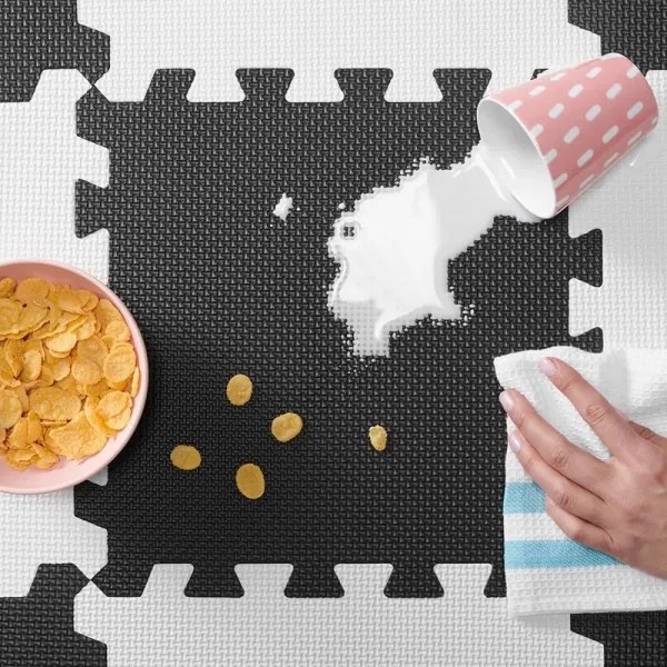 KINDERKRAFT - Puzzle in foam LUNO 30 pezzi nero/bianco