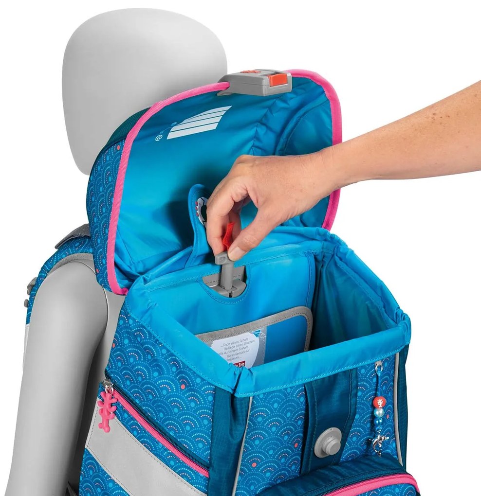 Zaino/cartella scuola 2IN1 PLUS – Set 6 pezzi, Step by Step Dolphin Pippa