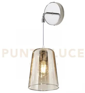 Applique bianco regolabile 1 luce ambra 1164bi-a-am