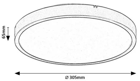 Rabalux 71426 - Plafoniera LED da bagno ALENZO LED/18W/230V IP44 bianco