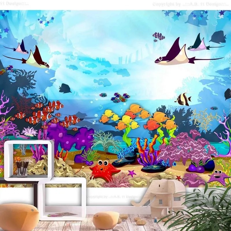 Fotomurale adesivo  Underwater Fun  Larghezza x Altezza Home decor 392x280