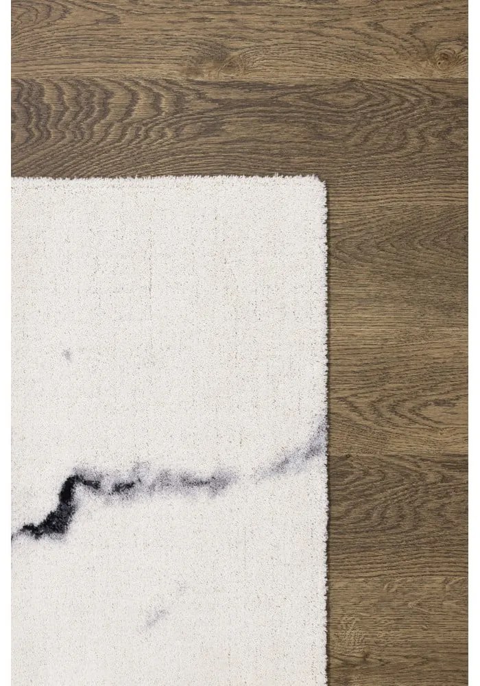 Tappeto in lana crema 160x240 cm Marble - Agnella