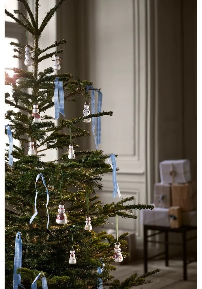 Decorazione per albero di natale in porcellana dipinta a mano ø 4,5 cm Hammershøi Snowwife – Kähler Design