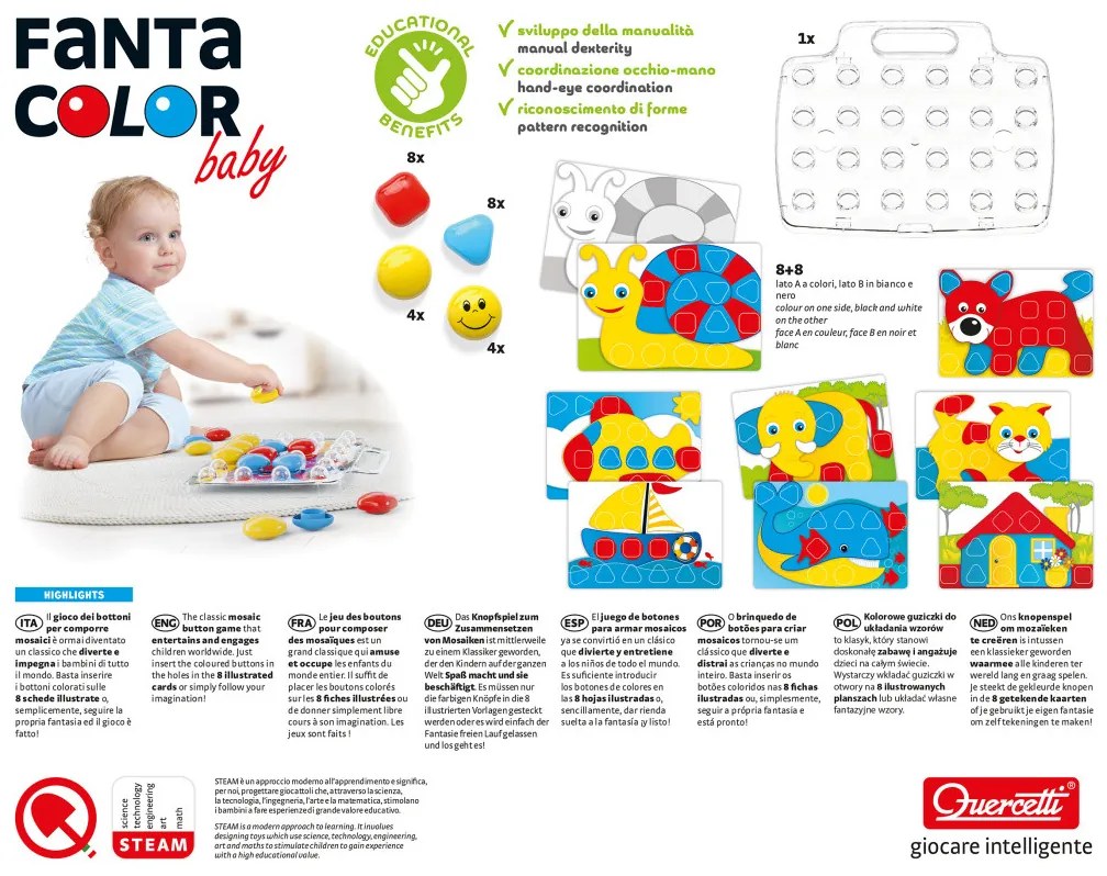 Mosaico Fantacolor Baby 3D - 33 pezzi