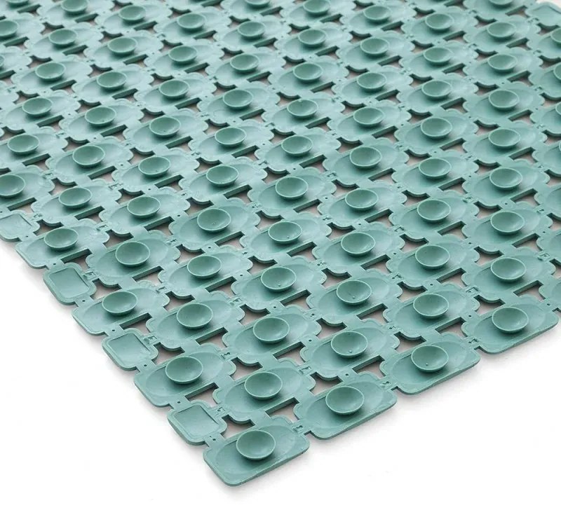 Tappetino antiscivolo doccia verde 40x73 cm in plastica Spring