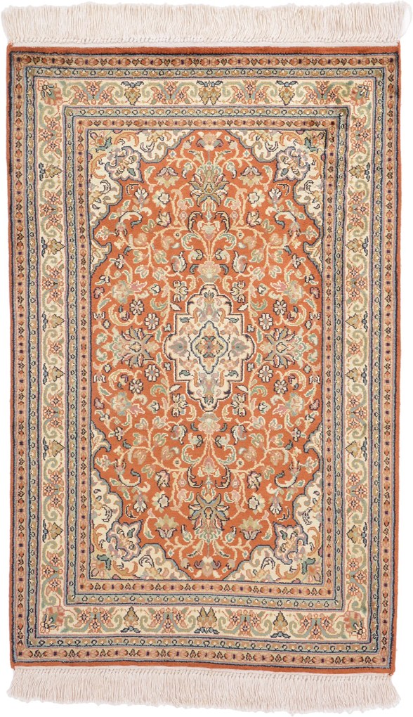 Cashmere Silk Tappeto 100 x 60 (Indian) Annodato A Mano