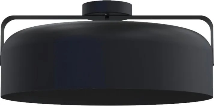 Plafoniera moderno Hug Ø 50 cm nero IP20, 1XE27