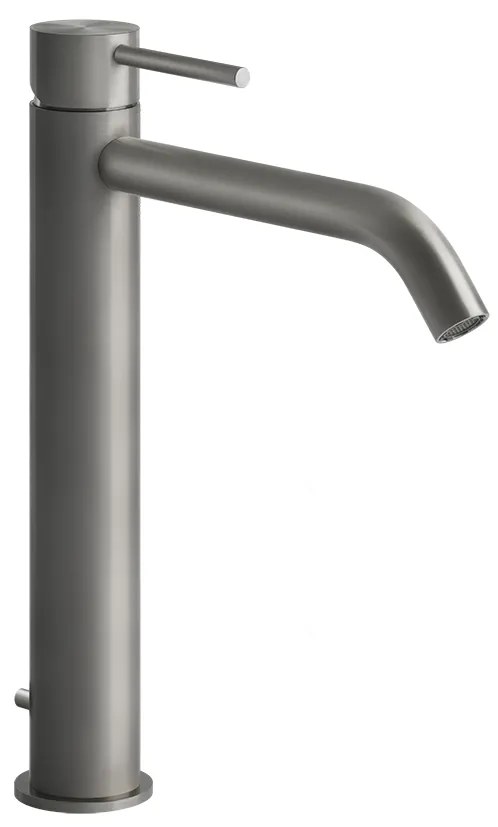 Miscelatore lavabo alto bocca lunga con scarico steel brushed flessa 54003 gessi