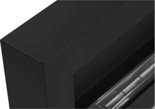 Camino a bioetanolo biocamino da parete Siena Nero L 90 x P 12 x H 40