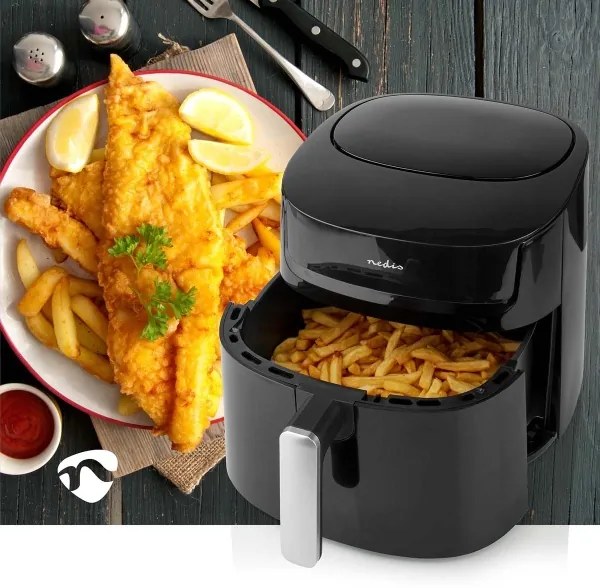 Nedis KAAF170BK - Friggitrice a d'aria 7,2 l 1800W/230V/240 min