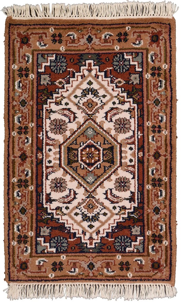 Bidjar Tappeto orientale 60x100 Beige (Indian) Annodato A Mano